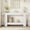 White, variant on Extra-Long 47" Surface of Sofa Table--This console table long delivers generous workspace and display area, perfect as a narrow console table behind sofas or in tight hallways.