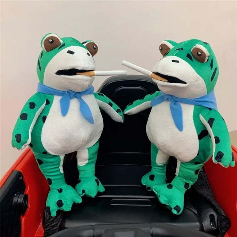 LYU Creative Frog Plush Toy Cute Frog Plush Pendant Soft Stuffed Animal  Doll Plushies Kids Soothing Companion Doll Girl Birthday Gift 