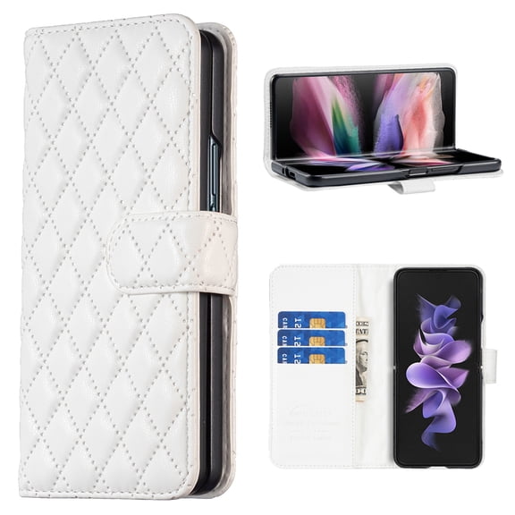 K-Lion for iPhone 14 Wallet Case for Women Girls,Luxury Elegant Pu Leather Card Slots Holder Shockproof Flip Case Kickstand Full Phone Cover for iPhone 14,White