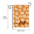 thumbnail image 2 of Qaailabf Drapeau de Jardin Citrouille Feuille d'Érable / Décoration de Cour Extérieure / Lin Double Face / Décoration Saisonnière d'Automne / Résistant aux Intempéries / Installation Facile / 1 Pack Petit Drapeau, 2 of 2