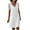 B, variant on Mchoice Linen Dress for Women Summer Fashion Half Sleeve V-Neck Loose Dresses Lace Solid Knee Length Dress Midi Dress