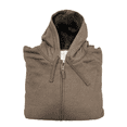 thumbnail image 3 of Weatherproof Mens Size 2X-Large Plush Faux Fur Lined Full-Zip Hoodie, Deep Brown, 3 of 4