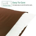 thumbnail image 2 of Ntbay Microfiber Pillowcase set - 2 Pack - Envelope Closure Pillow Cases - King - Brown, 2 of 5