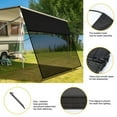 thumbnail image 6 of Al Fresco RV Awning Shade Screen with Zipper 12' x 8', Universal RV Awning Sun Shade Screen, 6 of 9