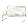 thumbnail image 3 of HOQBN 2-Seat Outdoor Patio Loveseat, All-Weather PE Rattan Wicker Chair with Soft Cushions & Metal Frame for Porch, Balcony, Garden, 3 of 7
