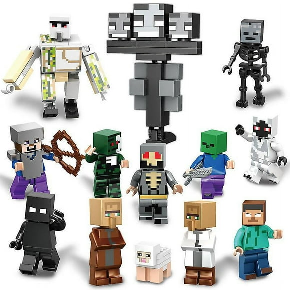 13pcs Minecraft Block Toys Figures Brick Toy Building Blocks For teenager Toy Gifts XL04-Vinsniv