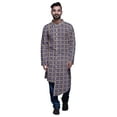 thumbnail image 1 of Atasi Party Wear Kurta Set For Men Mandarin Collar Ethnic Printed Kurta Pajama, 1 of 2