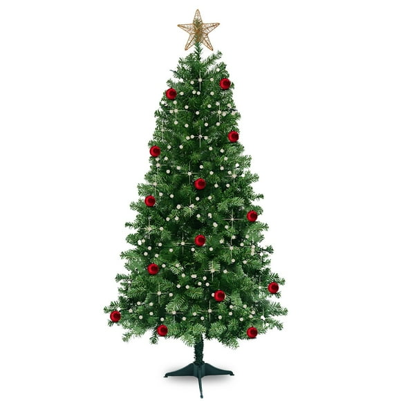 Árbol De Navidad Frondoso Artificial 2.10m Verde EsoQuiero.
