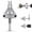 Sliver, variant on Broken Pipe Thread Extractor, Damaged Screw Bolt Thread Valve Remover Tool for 1/2" 3/4" 1" Pipes Nipple Removal Tool, 3-in-1 Heavy Duty Universal Hex Shank Broken Pipe Extractor