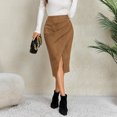 thumbnail image 3 of Lmueinov Skirts for Women High Waisted Business Midi Skirts A-Line Pencil Skirts with Split for Office Fall Casual Daily Outfitsskirts, 3 of 8