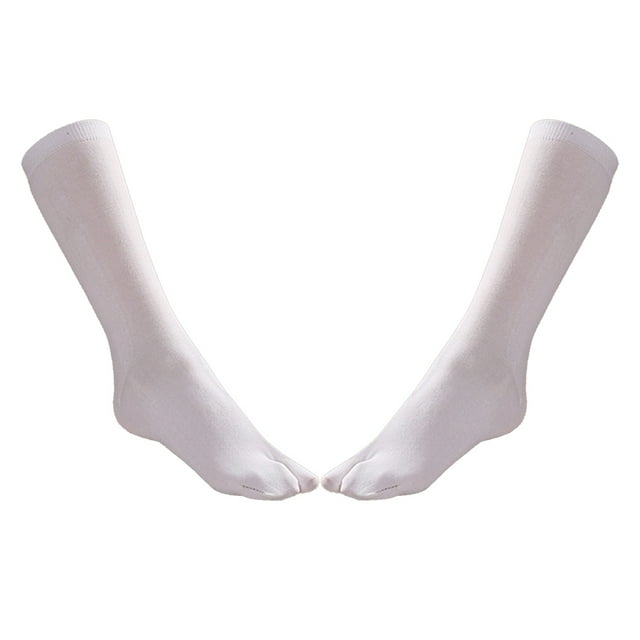 Calcetines de tobillo Sunnimix Tabi Flip Flop 2 piezas blanco