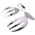 thumbnail image 2 of 2 Salad Hands stainless Steel Salad Servers Kitchen Helper Pasta Servers, 2 of 4