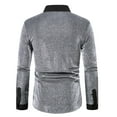 thumbnail image 4 of Rloper-Lop Glitter Metallic Shirts for Men Long Sleeve Lapel Blouse Shirts Button Down Disco Sparkly Tops Vintage Club Party Tops Regular Fit, 4 of 6