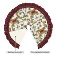 thumbnail image 2 of Sigee Hawaiian Style for Christmas Decoration Tree Skirt Christmas Plaid Tree Skirt,Christmas home decor Holiday Tree Skirt Fits TChristmas Tree-36", 2 of 6