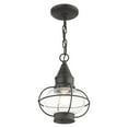 thumbnail image 6 of 26910-61 Livex Lighting Newburyport - 1 Light Outdoor Pendant Lantern in Bohemian Style - 8.75 Inches wide by 11.75 Inches high-Charcoal Finish, 6 of 9