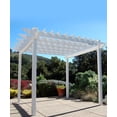 thumbnail image 2 of DuraTrel Queensbrook 7.5' x 7.5' White Vinyl Pergola, 2 of 3