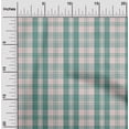 thumbnail image 2 of oneOone Viscose Chiffon Dusty Teal Green Fabric Check Craft Projects Decor Fabric Printed By The Yard 42 Inch Wide, 2 of 4