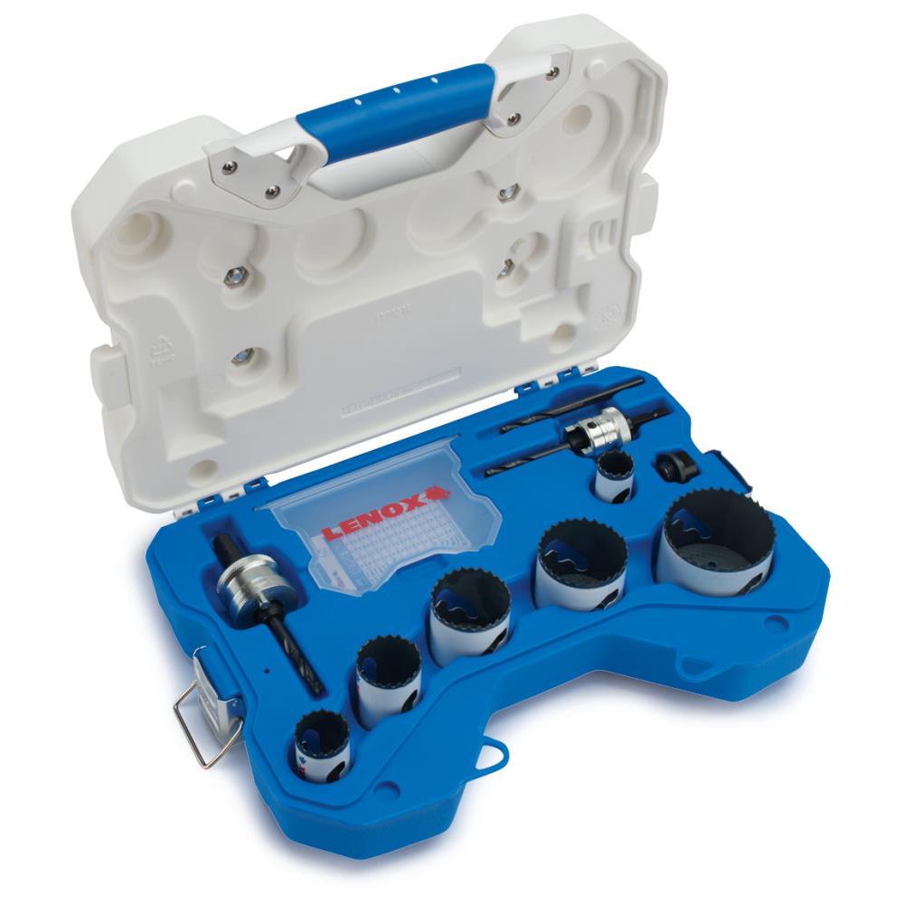 Lenox30800600L BiMetal Speed Slot Electrician's Hole Saw Kit 10 Pc