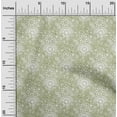 thumbnail image 1 of oneOone Polyester Lycra Light Green Fabric Floral Mandala Sewing Craft Projects Fabric Prints By Yard 56 Inch Wide, 1 of 4