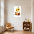 thumbnail image 4 of ZHONGYUTONG Funny Kitchen Canvas Wall Art Whimsical Food Art Pictures Fruit Vegetable Painting Humorous Poster Prints for Kitchen Dining Room Decor Framed (12.00" x 18.00"), 4 of 5