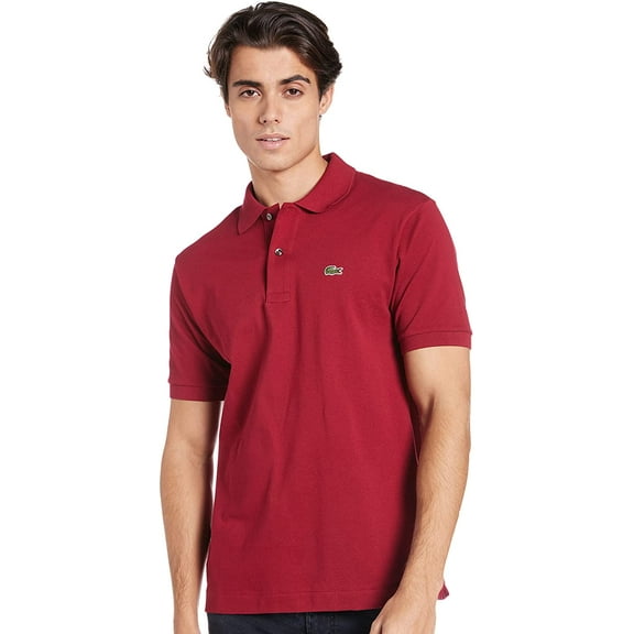 Lacoste Mens Short Sleeve Discontinued L.12.12 Pique Polo Shirt X-Large Bordeaux