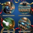 thumbnail image 4 of Pink Theme Graduation Banner Gold Stars Congrats Display Glitter Design Pink Balloons Grad Backdrop for Graduation Ceremony College Graduation Grad Party, 4 of 9