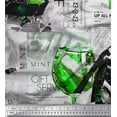 thumbnail image 1 of Soimoi Silk Fabric News Paper,Wine Glass & High Heels Fashion Fabric Prints By Yard 42 Inch Wide, 1 of 1