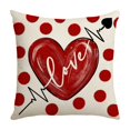 thumbnail image 2 of Clearance Under $1 Boovnll Valentines Pillow Covers 18x18", Valentines Gifts, Printing Valentines Day Pillow Covers for Home Bedroom, Living Room, Couch, Sofa, Party Decor, Valentines Day Decorations, 2 of 6