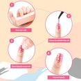 thumbnail image 3 of Kids Press Nails Kids Fake Nails Artificial Nail Tips Girls Full Coverage Short Fake Nails Decoration, 3 of 5