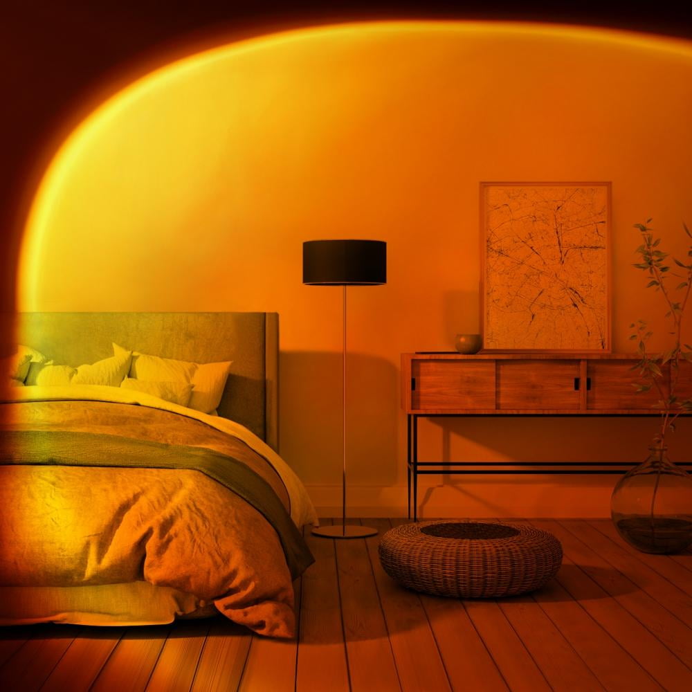 CORATED Sunset Lamp, Projector Sunset Light 180 Degree Rotation Projection  LED Night Light for Photography, Selfie, Home and Bedroom Decor (Sunset