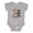 AC-Heather Grey, variant on You Bet Giraffe I'm Cute Boys or Girls Baby Bodysuit