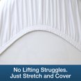 thumbnail image 2 of Beddora Protège-Matelas Imperméable avec Dessus Matelassé – Très Grand – Doux et Respirant – Blanc, 2 of 8