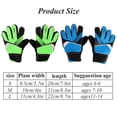 thumbnail image 3 of Kids Soccer Goalie Gloves Goalkeeper Gloves Football Full Finger Anti Slip Gloves Wrist Wrap Strong Grip Goalkeeper Gloves for Kids, 3 of 8