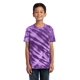 thumbnail image 1 of DESCATALOGADO Port & Company - Camiseta tie-dye con rayas de tigre para j?venes S P?rpura Puerto & Compa??a PC148Y, 1 of 1