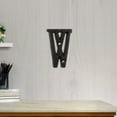 Clearance! Yiteos Wrought Iron Ornament Cast Iron Metal Letter W