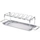 thumbnail image 2 of Parrilla de acero inoxidable 14 rejillas soporte para baquetas plegable portátil soporte de pierna de pollo para picnic de barbacoa Noticed HA006288-00B, 2 of 7