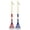 Red, variant on 2 Piece Garden Rake Leaf Set Wooden Handle 9 Tine Rake For Leaf Collection Hay Raking Kids Play Household Use
