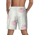 thumbnail image 4 of Gaeub Cute Pigs Mens Swim Trunks Stretch Beach Shorts Quick Dry for Men Swim Shorts Swimwear with Pockets- Large, 4 of 9