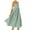 Green, variant on Chouyatou Women's Striped Back Smocked Maxi Dress Sexy Spaghetti Strap Cut Out Flowy Swing Long Dress