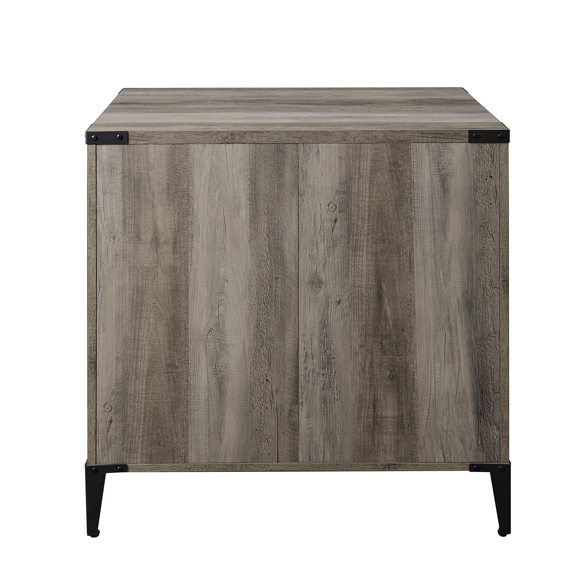 Walker Edison Modern Industrial 2-Drawer File Cabinet, Grey Wash