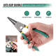 thumbnail image 4 of Juego De Pinzas Para Seguros De Anillo 5 pzs Herramienta Malubero VERDE PLATA, 4 of 5
