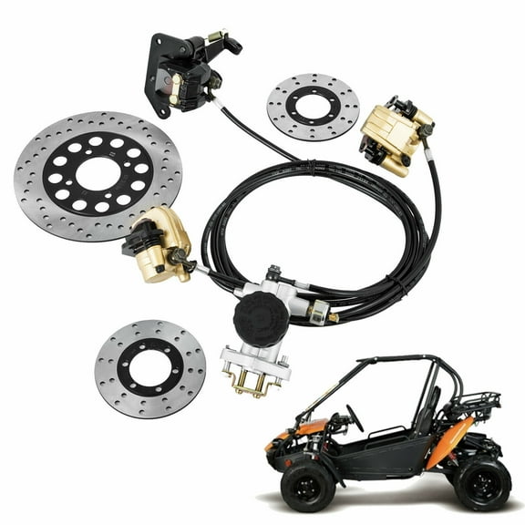 LABLT Go Kart Brake Master Cylinder Kit Hydraulic Universal Replacement for Hammerhead and Trailmaster 150cc Go Karts KD150BRKIT