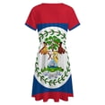 thumbnail image 5 of Belize Flag Dress Fashion Beach Short Sleeve Dresses Female Party Printed Sundress, 5 of 7