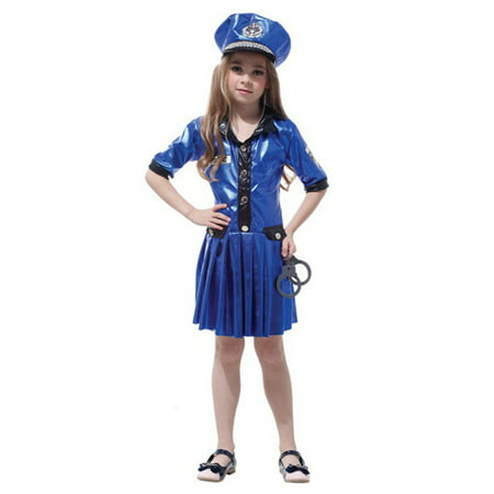 StylesILove - Little Girls Police Officer Halloween Costume Party Dress ...
