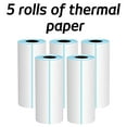 thumbnail image 3 of Romanda Portable Photo Printer Replacement Printing Paper, 5 Rolls of Thermal Paper + 5 Rolls of Sticky Paper, 3 of 3