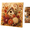 B, variant on Autumn Pearl Painting Kit, 6 Styles Farmhouse Harvest Diamond Art with Pearl Beads, Fox Squirrel Birdhouse Watering Can Wheelbarrow Pumpkin Canvas, Beginner Fall Home Decor Thanksgiving Gift, 1pc A