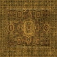 thumbnail image 1 of Ahgly Company Indoor Square Abstract Orange Modern Area Rugs, 7' Square, 1 of 4