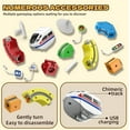 thumbnail image 4 of Train Track Fusion Set, 2026 51/81/123Pcs 3D Infinity Train Routes with Mix-and-Match Cubes, Funny DIY Race Car Track Building Kits with Moving Train and Traffic Signs for Boys Girls (81pcs), 4 of 6