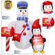 thumbnail image 3 of Decoración inflable al aire libre del patio del muñeco de nieve del pingüino de los productos de la Navidad de Ourwarm, 3 of 4