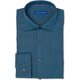 thumbnail image 1 of Vince Camuto - Camisa de vestir con botones de jacquard para hombre, azul, cuello de 17.5 pulgadas, manga de 32 a 33 pulgadas, 1 of 1